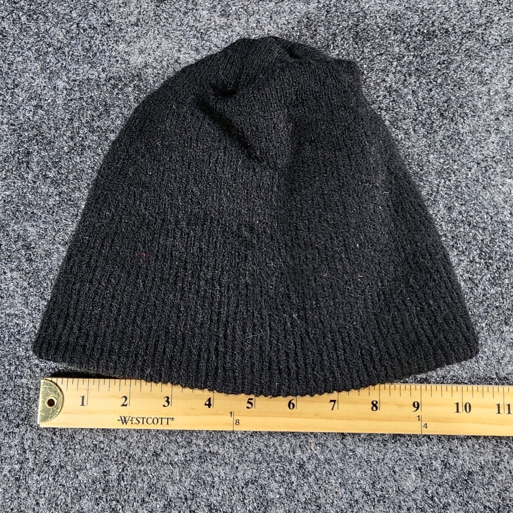 VTG Seneca Cayuga Industries 100% Wool Beanie‎ Black Made In USA Military - Picture 5 of 6